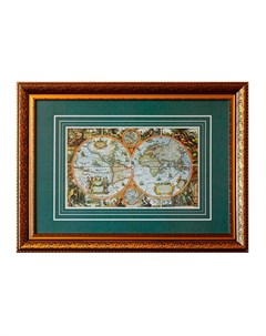 Картина большая карта мира мультиколор 114x84 см Карта успеха