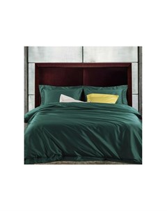 Комплект постельного белья 2 спальный pure green зеленый 43x10x32 см Elhomme
