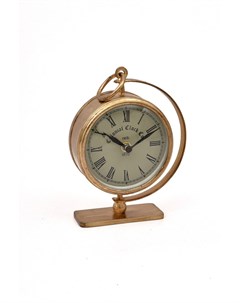 Часы настольные ручной работы золотой 13x17x5 см Abby décor