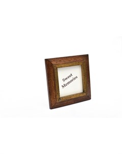 Рамка для фото коричневый 14x14x2 см Abby décor
