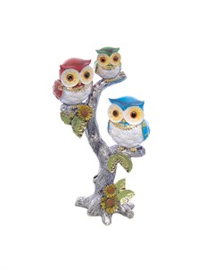 Статуэтка owls мультиколор 10x24x15 см Royal classics