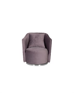 Кресло verona вращающееся велюровое лиловое хром фиолетовый 77 0x80 0x70 0 см Garda decor