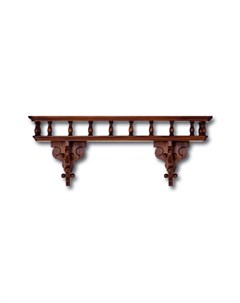 Полка коричневый 78x30x20 см Satin furniture