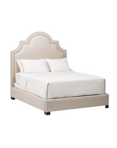 Мягкая кровать haute art бежевый 190x140x215 см Myfurnish