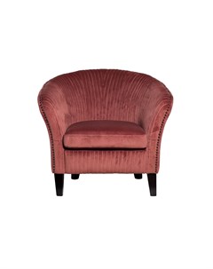 Низкое велюровое кресло розовый 72x83x69 см Garda decor