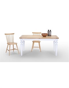 Обеденный стол betty белый 160 0x76 0x90 0 см Wood master