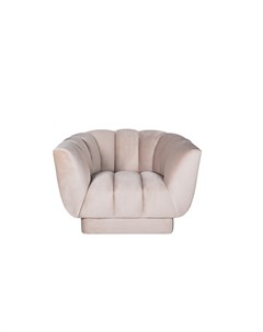 Кресло fabio велюровое бежево серое розовый 96x74x104 см Garda decor