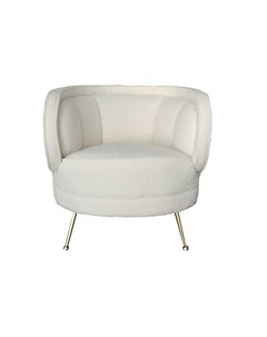 Кресло белое белый 79x75x77 см Garda decor