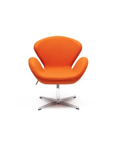 Кресло swan chair оранжевый 61x95x61 см Bradexhome