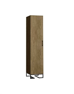 Шкаф одностворчатый loft коричневый 50x230x45 см R-home
