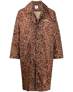 Пальто с леопардовым принтом Vetements