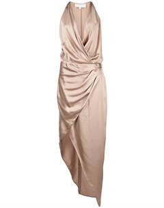 Платье асимметричного кроя с вырезом халтер Michelle mason