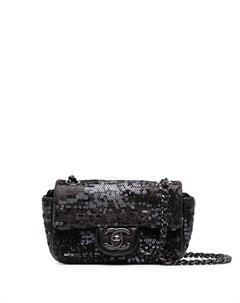 Мини сумка на плечо Classic Flap 2012 го года с пайетками Chanel pre-owned