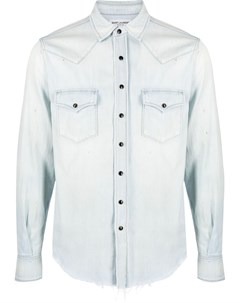 Джинсовая рубашка в стиле вестерн Saint laurent