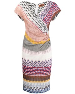 Трикотажное платье в стиле колор блок Missoni