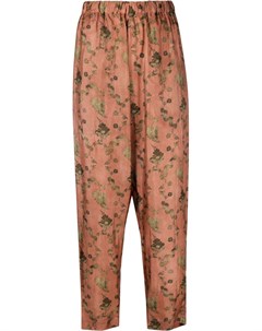 Зауженные брюки с цветочным принтом Uma wang