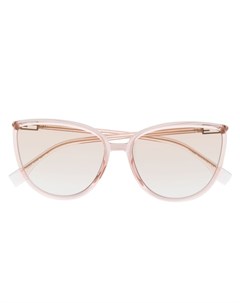 Солнцезащитные очки в прозрачной оправе кошачий глаз Fendi eyewear