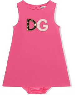 Платье с логотипом DG Dolce & gabbana kids