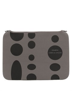 Сумка для ноутбука с геометричным принтом и логотипом Comme des garçons wallet