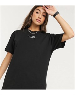 Черная oversize футболка с логотипом на груди эксклюзивно для ASOS Vans
