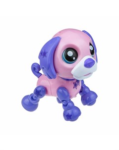 Интерактивная собака Robo pets Озорной щенок цвет розовый фиолетовый 1toy