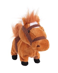 Интерактивная мягкая игрушка Пони 16 см цвет коричневый Играем вместе