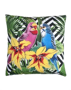 Подушка Тропические попугаи Разноцветный р 40х40 Традиция