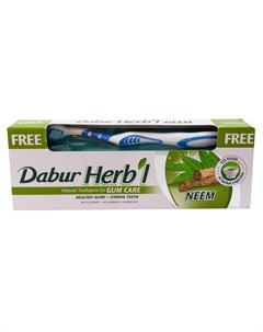 Зубная паста Herb l Neem с Нимом щетка Dabur
