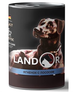 Влажный корм для собак Adult Lamb And Salmon ягненок с лососем 0 4 кг Landor