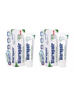 Набор Зубная паста для комплексного восстановления и защиты 75 мл 2 штуки Ежедневная забота Biorepair
