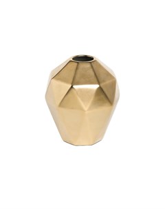 Ваза керамическая золотая золотой 17x19 см Garda decor