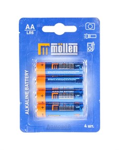 Батарейка AA 1 5V 4 шт Mollen