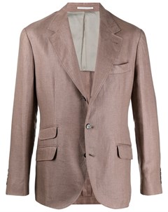 Однобортный пиджак с карманами Brunello cucinelli