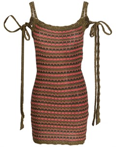 Трикотажное платье в горизонтальную полоску Alanui