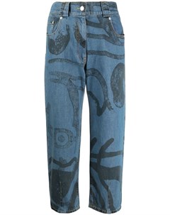 Укороченные джинсы с графичным принтом Kenzo