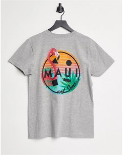 Серая oversized футболка Mingo Cookie Maui and sons