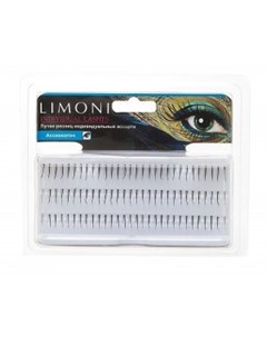 Пучки ресниц индивидуальные черные 8 10 14 мм Individual Lashes Limoni (италия/корея)