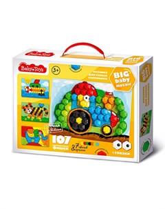 Мозаика классическая Baby toys Трактор 107 элементов Десятое королевство