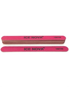 Пилка для ногтей розовая 150 150 10 шт Ice nova