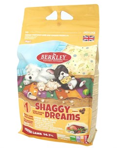 1 Shaggy Dreams для щенков маленьких и средних пород с ягненком овощами фруктами и ягодами 2 кг Berkley