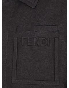 Пальто с логотипом Fendi