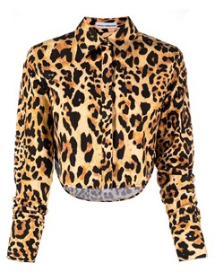 Рубашка с леопардовым принтом Paco rabanne