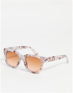 Женские круглые солнцезащитные очки в мраморной оправе Jeepers peepers
