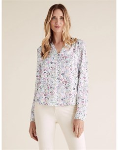 Блузка с длинным рукавом и цветочным принтом Marks Spencer Marks & spencer