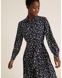 Платье рубашка миди с цветочным принтом Marks Spencer Marks & spencer