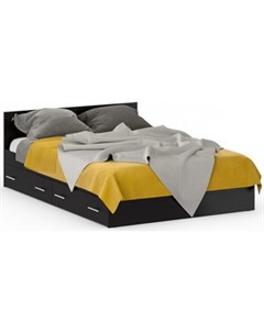 Кровать с ящиками Стандарт 1400 венге 140х200 Свк