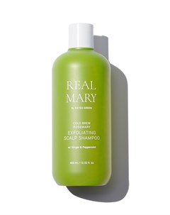 Шампунь глубоко очищающий и отшелушивающий с соком розмарина exfoliating scalp shampoo 400мл rated g Rated green