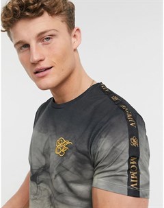 Черная футболка в культовой дымчатой расцветке Burton menswear