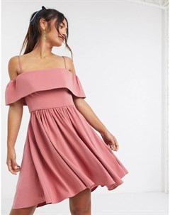 Розовое платье мини Forever new