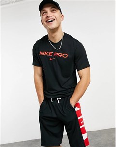 Черная футболка с логотипом Pro Nike training